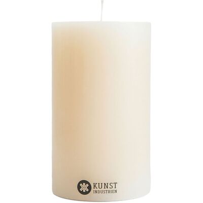 Kunstindustrien Coloured Handcrafted Pillar Candle 8.5CM X 15CM OFF-WHITE 8.5CM X 15CM Kunstindustrien Coloured Handcrafted Pillar Candle 8.5CM X 15CM OFF-WHITE 8.5CM X 15CM