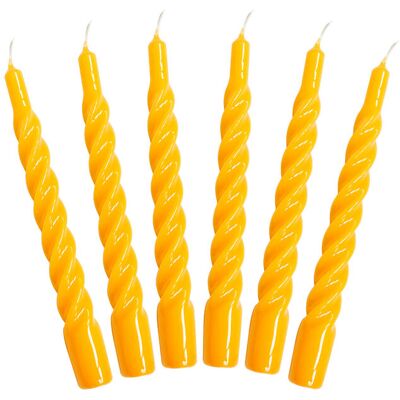 Kunstindustrien Twisted Candles, 6 Piece Box ONE SIZE YELLOW ONE SIZE Kunstindustrien Twisted Candles, 6 Piece Box ONE SIZE YELLOW ONE SIZE