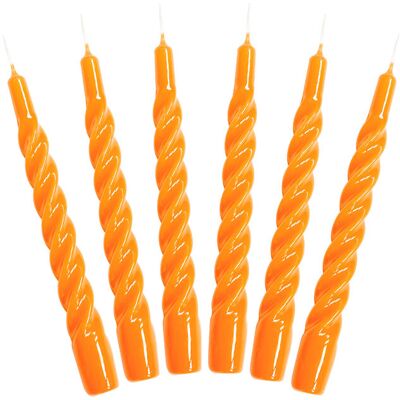 Kunstindustrien Twisted Candles, 6 Piece Box ONE SIZE ORANGE ONE SIZE Kunstindustrien Twisted Candles, 6 Piece Box ONE SIZE ORANGE ONE SIZE
