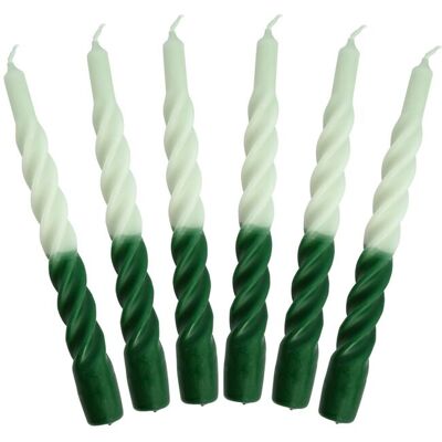 Kunstindustrien Candles With A Twist - Matt ONE SIZE LIGHT AND DARK GREEN ONE SIZE Kunstindustrien Candles With A Twist - Matt ONE SIZE LIGHT AND DARK GREEN ONE SIZE
