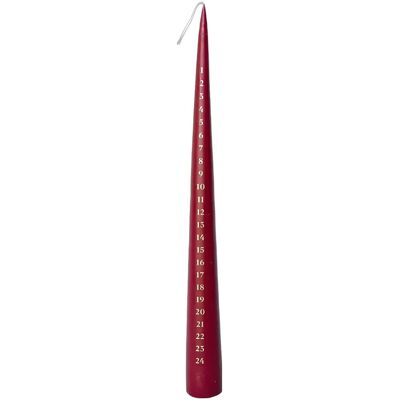 Kunstindustrien Decoration Calendar Candle 4X40CM BORDEAUX 4X40CM Kunstindustrien Decoration Calendar Candle 4X40CM BORDEAUX 4X40CM