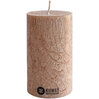 Kunstindustrien Upcycled Olive Wax Pillar Candle 6X10CM HAZELNUT 6X10CM Kunstindustrien Upcycled Olive Wax Pillar Candle 6X10CM HAZELNUT 6X10CM