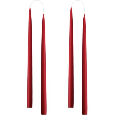 Kunstindustrien Hand Dipped Candles, 4 Pack ONE SIZE DARK RED ONE SIZE Kunstindustrien Hand Dipped Candles, 4 Pack ONE SIZE DARK RED ONE SIZE