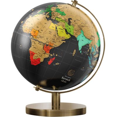 Luckies of London Scratch Globe Small ONE SIZE BLACK ONE SIZE Luckies of London Scratch Globe Small ONE SIZE BLACK ONE SIZE