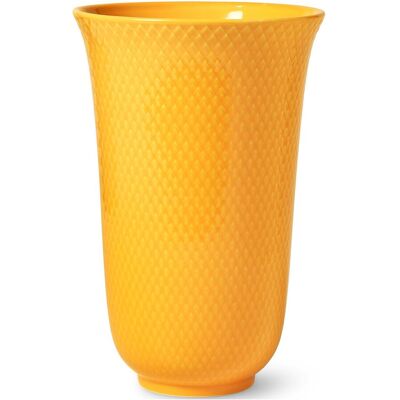Rhombe Vas från Lyngby - Gul - Handgjort porslin - 20cm Rhombe Vas från Lyngby - Gul - Handgjort porslin - 20cm