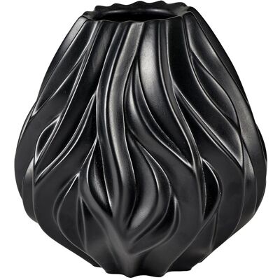 Morsø Vase Flame 19 Cm Sort H19CM BLACK H19CM Morsø Vase Flame 19 Cm Sort H19CM BLACK H19CM