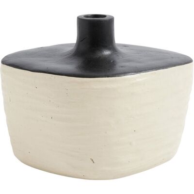 Muubs Vase Tuto H24.5CM BLACK/CREME H24.5CM Muubs Vase Tuto H24.5CM BLACK/CREME H24.5CM