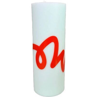 Studio About Pillar Candle, Mint/Red Ø 7.8 CM MINT/RED Ø 7.8 CM Studio About Pillar Candle, Mint/Red Ø 7.8 CM MINT/RED Ø 7.8 CM