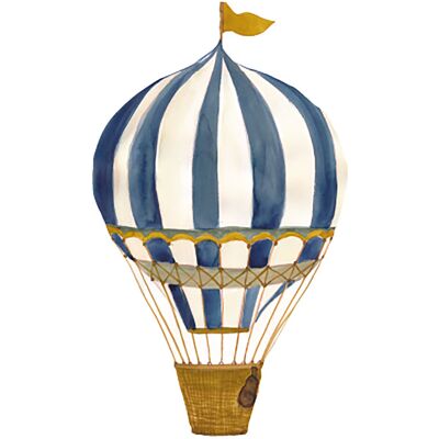 That's Write Wall Sticker - Retro Air Balloon Large Blue 25X 42.5CM BLUE 25X 42.5CM That's Write Wall Sticker - Retro Air Balloon Large Blue 25X 42.5CM BLUE 25X 42.5CM