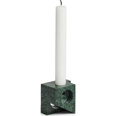 WOUD Jeu De Dés 2 Candle Holder ONE SIZE GREEN MARBLE ONE SIZE WOUD Jeu De Dés 2 Candle Holder ONE SIZE GREEN MARBLE ONE SIZE