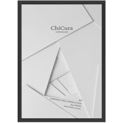 ChiCura Alu Frame A4 - Glass 21X29.7CM BLACK 21X29.7CM ChiCura Alu Frame A4 - Glass 21X29.7CM BLACK 21X29.7CM