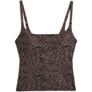 STRONGER The Printed One Strap Tank Top XL SAND ZEBRA XL