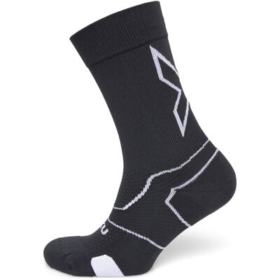 2XU Vectr Light Cushion Crew Socks S BLACK/WHITE S 2XU Vectr Light Cushion Crew Socks S BLACK/WHITE S