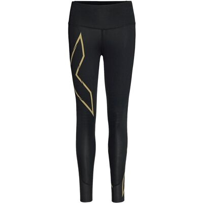 2XU Light Speed Mid-Rise Compression Tights S BLACK/GOLD REFLECTIVE S 2XU Light Speed Mid-Rise Compression Tights S BLACK/GOLD REFLECTIVE S