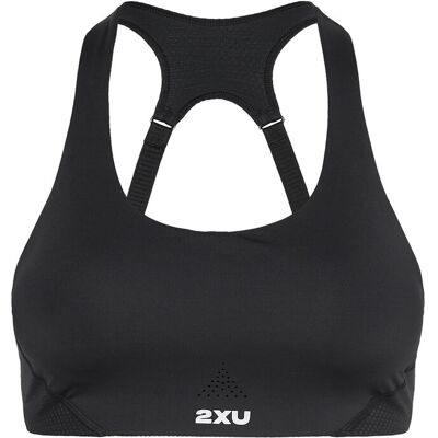 2XU Aero Mesh Medium Impact Bra XL BLACK/SILVER REFLECTIVE XL 2XU Aero Mesh Medium Impact Bra XL BLACK/SILVER REFLECTIVE XL