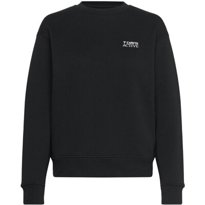 7 DAYS Active Organic Fitted Crewneck XS 001 BLACK XS 7 DAYS Active Organic Fitted Crewneck XS 001 BLACK XS