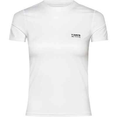 7 DAYS Active Womens Short Sleeve Training Tee S 049 BRILLIANT WHITE S 7 DAYS Active Womens Short Sleeve Training Tee S 049 BRILLIANT WHITE S