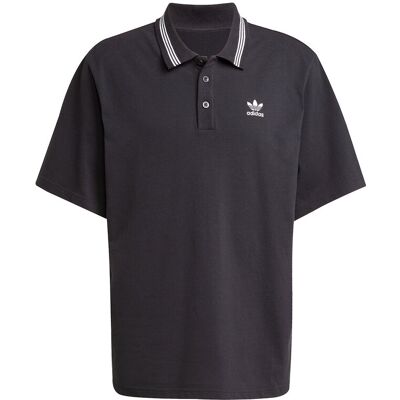 adidas Originals Loose Polo S BLACK/WHITE S adidas Originals Loose Polo S BLACK/WHITE S