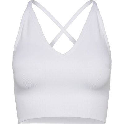 aim´n Shape Seamless Cross Back Bralette M WHITE M aim´n Shape Seamless Cross Back Bralette M WHITE M