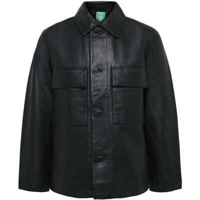 Annarr Anrharki Leather Jkt S BLACK S Annarr Anrharki Leather Jkt S BLACK S