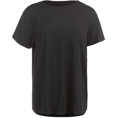 Athlecia Lizzy W Slub S/S Tee 44 BLACK MELANGE 44 Athlecia Lizzy W Slub S/S Tee 44 BLACK MELANGE 44