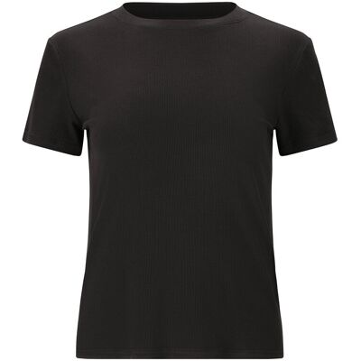 Athlecia Tinashe W Rib S/S Tee 40 BLACK 40 Athlecia Tinashe W Rib S/S Tee 40 BLACK 40