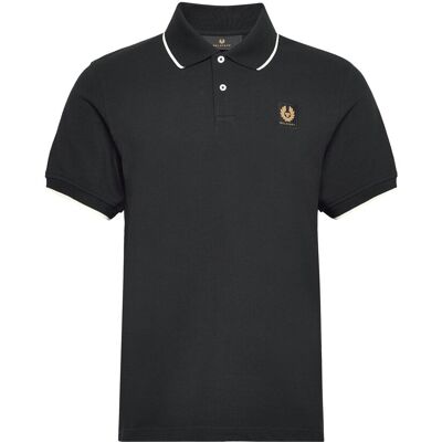 Belstaff Tipped Polo Black S BLACK S Belstaff Tipped Polo Black S BLACK S