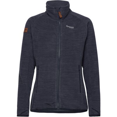 Bergans Hareid Fleece W Jacket Nohood XS DARK NAVY XS Bergans Hareid Fleece W Jacket Nohood XS DARK NAVY XS