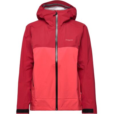 Bergans Vaagaa 3L Shell Jacket Women S PEACHY RED/CRIMSON RED S Bergans Vaagaa 3L Shell Jacket Women S PEACHY RED/CRIMSON RED S