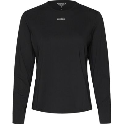 Björn Borg Borg Performance Feather Long Sleeve T-Shirt S BLACK BEAUTY S Björn Borg Borg Performance Feather Long Sleeve T-Shirt S BLACK BEAUTY S