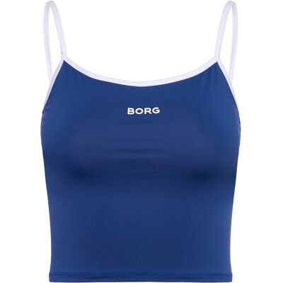 Björn Borg Borg Cropped Strap Tank Top XS MONACO BLUE XS Björn Borg Borg Cropped Strap Tank Top XS MONACO BLUE XS