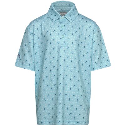 Callaway Dolphin Texture Print Polo M BLUE RADIANCE M Callaway Dolphin Texture Print Polo M BLUE RADIANCE M