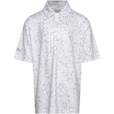 Callaway Floral Print Polo L BRIGHT WHITE L Callaway Floral Print Polo L BRIGHT WHITE L
