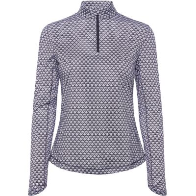 Callaway Geo Print Sun Protection 1/4 Zip Top L PEACOAT L Callaway Geo Print Sun Protection 1/4 Zip Top L PEACOAT L