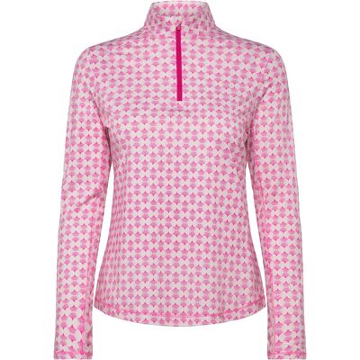 Callaway Geo Print Sun Protection 1/4 Zip Top XS FUCHSIA PURPLE XS Callaway Geo Print Sun Protection 1/4 Zip Top XS FUCHSIA PURPLE XS