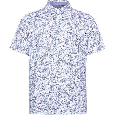 Callaway Chev Botanical Print Polo L VISTA BLUE L Callaway Chev Botanical Print Polo L VISTA BLUE L