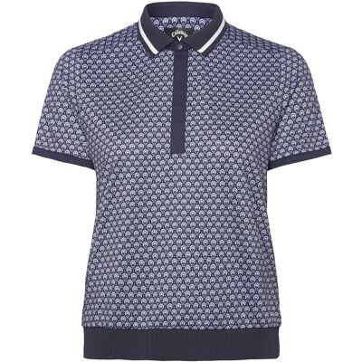 Callaway Geo Print Rib Collar Polo S PEACOAT S Callaway Geo Print Rib Collar Polo S PEACOAT S