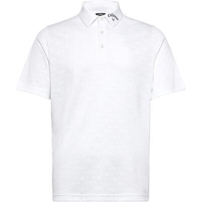 Callaway Odyssey Block Polo Ventialted Jacquard Polo XL BRIGHT WHITE XL Callaway Odyssey Block Polo Ventialted Jacquard Polo XL BRIGHT WHITE XL
