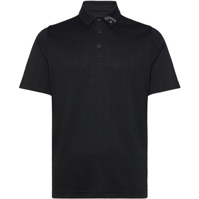 Callaway Odyssey Block Polo Ventialted Jacquard Polo M CAVIAR M Callaway Odyssey Block Polo Ventialted Jacquard Polo M CAVIAR M
