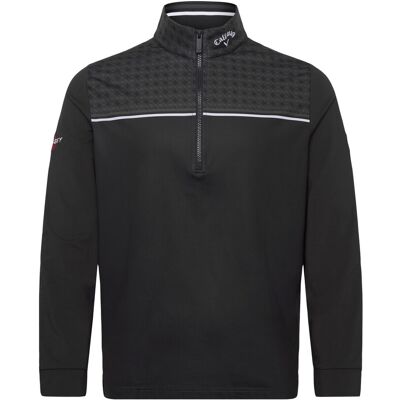 Callaway 1/4 Zip Printed Block Pullover With Odysset Logo M CAVIAR M Callaway 1/4 Zip Printed Block Pullover With Odysset Logo M CAVIAR M