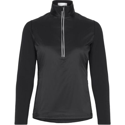 Callaway Lightly Insulated Mixed Media 1/4 Zip XS CAVIAR XS Callaway Lightly Insulated Mixed Media 1/4 Zip XS CAVIAR XS