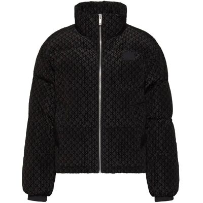Calvin Aop Mid Weight Down Puffer Jacke S BLACK S Calvin Aop Mid Weight Down Puffer Jacke S BLACK S