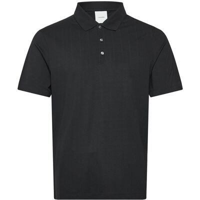 Calvin Ss Stripe Strech Jacquard Polo S BLACK S Calvin Ss Stripe Strech Jacquard Polo S BLACK S
