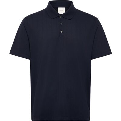 Calvin Ss Stripe Strech Jacquard Polo S DARK SAPPHIRE S Calvin Ss Stripe Strech Jacquard Polo S DARK SAPPHIRE S