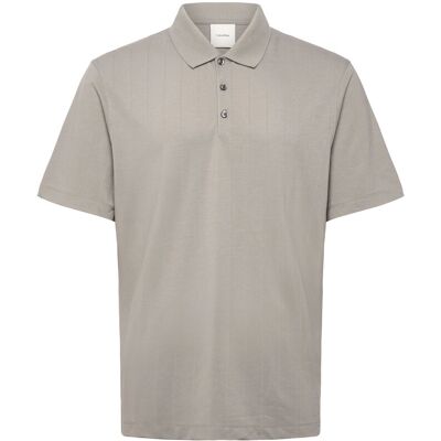 Calvin Ss Stripe Strech Jacquard Polo S MOURNING DOVE S Calvin Ss Stripe Strech Jacquard Polo S MOURNING DOVE S
