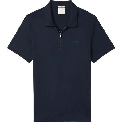 Calvin Ss Slim Supima Zip Polo XXL DARK SAPPHIRE XXL Calvin Ss Slim Supima Zip Polo XXL DARK SAPPHIRE XXL