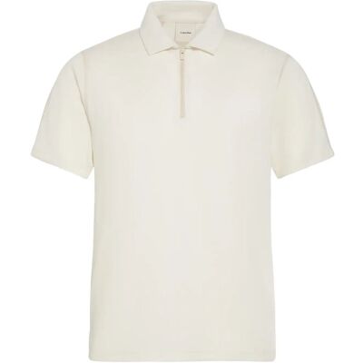 Calvin Ss Slim Stretch Mesh Pique Polo M TOFU M Calvin Ss Slim Stretch Mesh Pique Polo M TOFU M