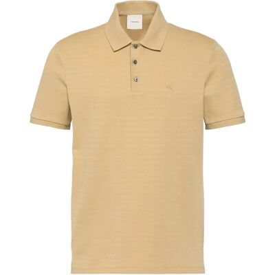Calvin Ss Tonal Stripe Polo L ANTELOPE L Calvin Ss Tonal Stripe Polo L ANTELOPE L