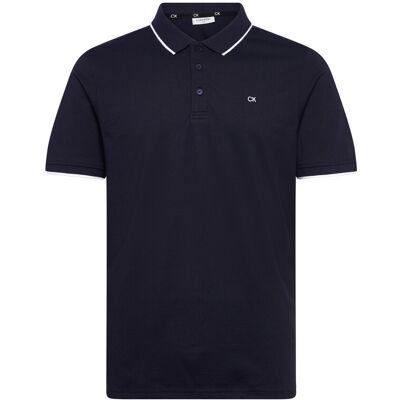 Calvin Tipped Quad Polo S NAVY S Calvin Tipped Quad Polo S NAVY S