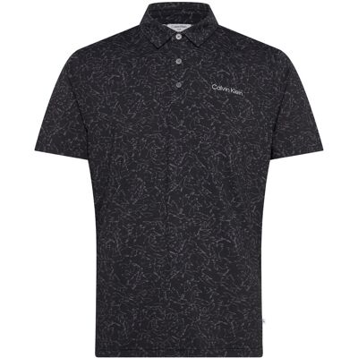 Calvin Springs Printed Polo L BLK L Calvin Springs Printed Polo L BLK L